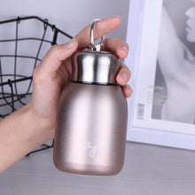 Load image into Gallery viewer, 280ml 304 Stainless Steel Handle Vacuum Insulation Cup Big Belly Gift Cup, Black, Gold, Green, Silver, Rose Gold