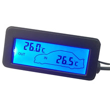 Load image into Gallery viewer, Car Inside and Outside Backlit Mini Digital Thermometer, Blue, Green, Red