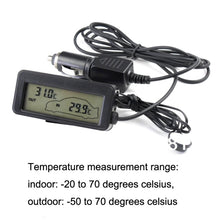 Load image into Gallery viewer, Car Inside and Outside Backlit Mini Digital Thermometer, Blue, Green, Red