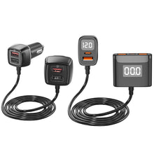 Load image into Gallery viewer, One For Four Car Charger QC3.0 Fast Charge 4USB Car Front And Rear Seat Car Charger, Style:, Standard Edition, Upgraded Edition