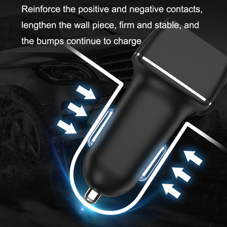 One For Four Car Charger QC3.0 Fast Charge 4USB Car Front And Rear Seat Car Charger, Style:, Standard Edition, Upgraded Edition