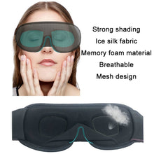 Load image into Gallery viewer, 3D Breathable Shading Eye Protection Sleep Eye Mask, Purple Red, Black, White, Green, Navy, Gray
