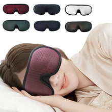 Load image into Gallery viewer, 3D Breathable Shading Eye Protection Sleep Eye Mask, Purple Red, Black, White, Green, Navy, Gray