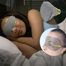 Load image into Gallery viewer, Wire Nose Adjustable Breathable Sleeping Eye Mask, Black, Gray