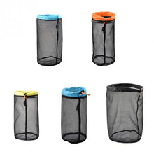 Load image into Gallery viewer, LUCKSTONE WSD2005020 Lightweight Mesh Organizing Storage Bag, Size:, S (Gray Blue), M (Gray Orange), L (Gray Green), XL (Gray Blue), XXL (Gray Black), S (Black Blue), M (Black Orange), L (Black Green), XL (Black Blue), XXL (Black Black)                ...