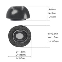Load image into Gallery viewer, 2 PCS Earbuds Memory Foam Ear Caps For TWS Airpods Pro,Size:, Large Black, Medium Black, Small Black, Large Gray, Medium Gray, Small  Gray