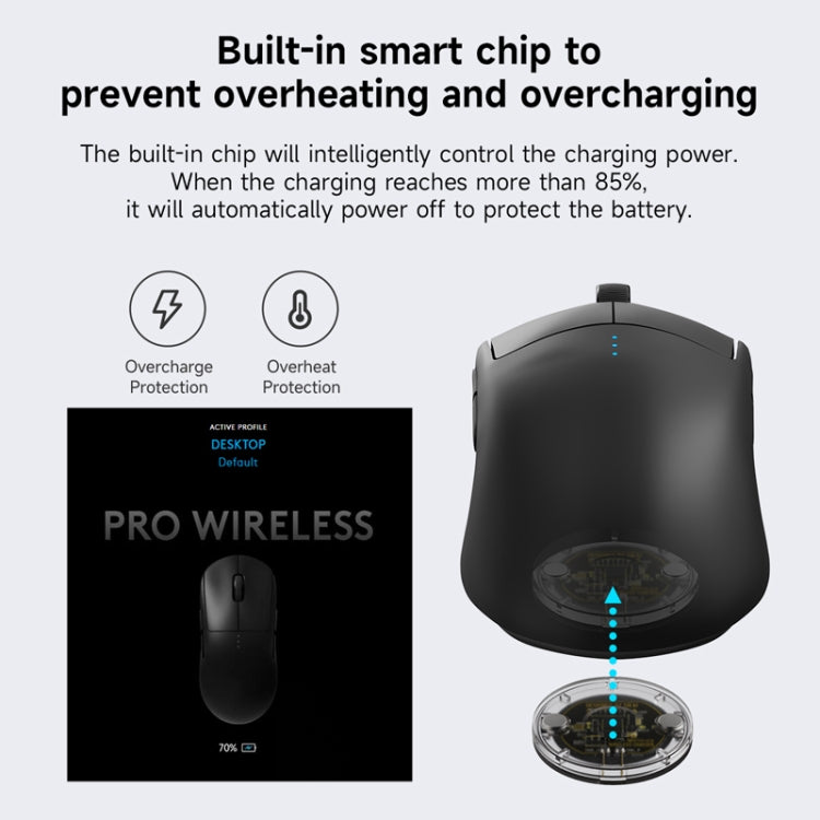 For Logitech G502 / G703 / G403 / G903 / GPW / GPW2 Mouse Wireless Charging Module, Transparent, Transparent + Wireless Charging, Flash