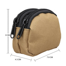 Load image into Gallery viewer, H25 Outdoor Sports Nylon Micro Slingshot Steel Ball Waist Bag Mini Coin Purse, H25 Khaki, H25 Black, H25 Army Green