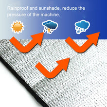 Load image into Gallery viewer, Universal Air Conditioner Cover  Aluminum Foil Composite Flame Retardant Rainproof  Cover, 80 x 40cm