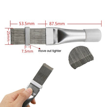 Load image into Gallery viewer, Air Conditioner Fin Cleaning Tool Coil Comb Folding Brush, Air Conditioner Fin Cleaning Brush