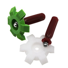 Load image into Gallery viewer, 2 PCS Air Conditioner Blade Condenser Cleaning Fin Comb Brush, Green, White