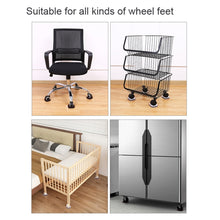 Load image into Gallery viewer, 5 PCS Computer Seat Pulley Holder Chair Roller Non-slip Pad, Square Bean-colored Felt Bottom, Square Brown Felt Bottom, Round Bean Color Plastic Bottom, Round Black Plastic Bottom