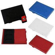 Load image into Gallery viewer, Game Card Storage Aluminum Alloy Organizer Pack For Nintendo Switch, Red, Blue, Black, Silver Gray