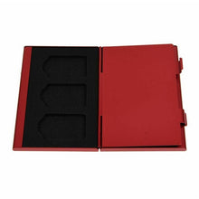 Load image into Gallery viewer, Game Card Storage Aluminum Alloy Organizer Pack For Nintendo Switch, Red, Blue, Black, Silver Gray