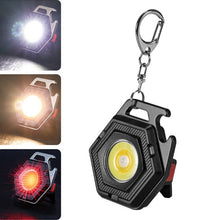 Load image into Gallery viewer, E-SMARTER W5131 Mini Keychain Strong Light Portable Flashlight, Specification:, Black, Tarnish, Black+Tripod, Tarnish+Tripod