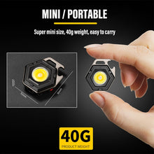 Load image into Gallery viewer, E-SMARTER W5131 Mini Keychain Strong Light Portable Flashlight, Specification:, Black, Tarnish, Black+Tripod, Tarnish+Tripod