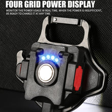 Load image into Gallery viewer, E-SMARTER W5133 Mini Keychain Strong Light Portable Flashlight, Specification:, Black, Black+Tripod