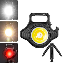 Load image into Gallery viewer, E-SMARTER W5133 Mini Keychain Strong Light Portable Flashlight, Specification:, Black, Black+Tripod