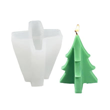 Load image into Gallery viewer, DIY Christmas Candle Aromatherapy Gypsum Silicone Mold, Shape:, Santa, Simple Christmas Tree, Triangular Christmas Tree, Christmas Gift, Single Stereo, Snow House 3, Single Christmas Cylinder, Origami Christmas Tree, 8 Cone Contest Christmas Tree      ...