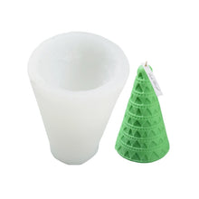 Load image into Gallery viewer, DIY Christmas Candle Aromatherapy Gypsum Silicone Mold, Shape:, Santa, Simple Christmas Tree, Triangular Christmas Tree, Christmas Gift, Single Stereo, Snow House 3, Single Christmas Cylinder, Origami Christmas Tree, 8 Cone Contest Christmas Tree      ...