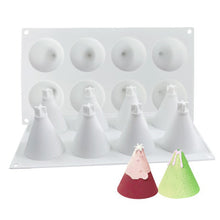 Load image into Gallery viewer, DIY Christmas Candle Aromatherapy Gypsum Silicone Mold, Shape:, Santa, Simple Christmas Tree, Triangular Christmas Tree, Christmas Gift, Single Stereo, Snow House 3, Single Christmas Cylinder, Origami Christmas Tree, 8 Cone Contest Christmas Tree      ...