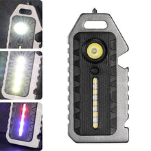 Load image into Gallery viewer, E-SMARTER W5136 Mini Keychain Strong Light Portable Flashlight, W5136 Black, W5136 Tarnish