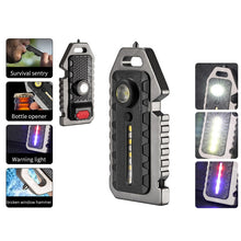 Load image into Gallery viewer, E-SMARTER W5136 Mini Keychain Strong Light Portable Flashlight, W5136 Black, W5136 Tarnish