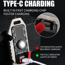 Load image into Gallery viewer, E-SMARTER W5136 Mini Keychain Strong Light Portable Flashlight, W5136 Black, W5136 Tarnish