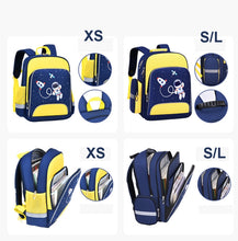 Load image into Gallery viewer, 6623 Cartoon Load-reducing Children Schoolbag with Reflective Strips