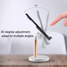 Load image into Gallery viewer, MT-100 Round Bottom Column Multi-Angle Adjustable Mobile Phone Tablet Holder, Black, Rose Gold, Silver, Champagne