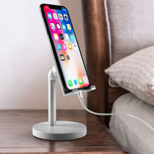 Load image into Gallery viewer, MT-100 Round Bottom Column Multi-Angle Adjustable Mobile Phone Tablet Holder, Black, Rose Gold, Silver, Champagne