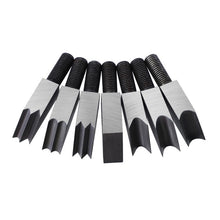 Load image into Gallery viewer, Adjustable Depth Woodworking Chamfering Planer, 1/4 Round Cutter Head, 1/8 Round Cutter Head, 3/16 Round Knife Head, Sharp Knife+Fillet Knife, 45 Degree Flat Cutter Head, Double Sharp Head, Dual Round Head, Cutter Head 7 PCS/Set