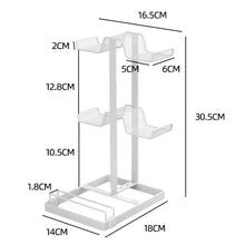 Load image into Gallery viewer, Desktop Headset Gamepad Game Console Storage Bracket, White, Black