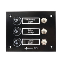 Load image into Gallery viewer, AOS3045 Switch Panel Marine Retrofit Each With Independent Fuse Protection, 3 Groups Shake Switch, 6 Groups Shake Switch