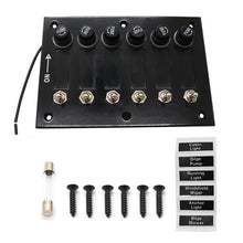 Load image into Gallery viewer, AOS3045 Switch Panel Marine Retrofit Each With Independent Fuse Protection, 3 Groups Shake Switch, 6 Groups Shake Switch