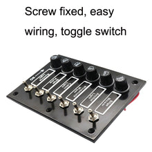 Load image into Gallery viewer, AOS3045 Switch Panel Marine Retrofit Each With Independent Fuse Protection, 3 Groups Shake Switch, 6 Groups Shake Switch
