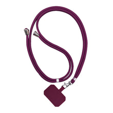 Load image into Gallery viewer, 2 PCS Phone Lanyard Adjustable Detachable Neck Cord with Card, Black, Red, Yellow, Sky Blue, Wine Red, Light Gray, Dark Gray, Dark Blue, White