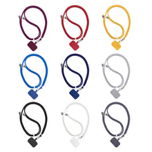 Load image into Gallery viewer, 2 PCS Phone Lanyard Adjustable Detachable Neck Cord with Card, Black, Red, Yellow, Sky Blue, Wine Red, Light Gray, Dark Gray, Dark Blue, White