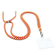 Load image into Gallery viewer, 3 PCS Phone Lanyard Adjustable Detachable Neck Cord With Card, NO.25 Yellow Pink Gray, NO.46 red pink yellow