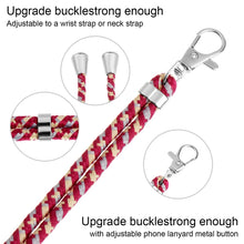 Load image into Gallery viewer, 3 PCS Phone Lanyard Adjustable Detachable Neck Cord With Card, NO.25 Yellow Pink Gray, NO.46 red pink yellow