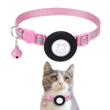 Load image into Gallery viewer, Pet Cat Reflective Collar with Bell for AirTag 2nd Gen / AirTag 1st Gen, Blue, Purple, Black, Pink, Orange, Light Green, Rose Red, Green, Yellow