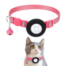 Load image into Gallery viewer, Pet Cat Reflective Collar with Bell for AirTag 2nd Gen / AirTag 1st Gen, Blue, Purple, Black, Pink, Orange, Light Green, Rose Red, Green, Yellow