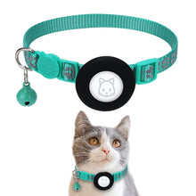 Load image into Gallery viewer, Pet Cat Reflective Collar with Bell for AirTag 2nd Gen / AirTag 1st Gen, Blue, Purple, Black, Pink, Orange, Light Green, Rose Red, Green, Yellow