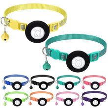 Load image into Gallery viewer, Pet Cat Reflective Collar with Bell for AirTag 2nd Gen / AirTag 1st Gen, Blue, Purple, Black, Pink, Orange, Light Green, Rose Red, Green, Yellow