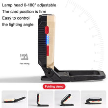 Load image into Gallery viewer, COB Work Light USB Charging Hook Emergency Flashlight Maintenance Lamp, Style:, W598A 8 Hole, W598B Small, W599A 10 Hole, W599B Large