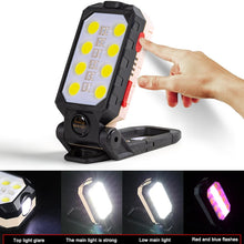 Load image into Gallery viewer, COB Work Light USB Charging Hook Emergency Flashlight Maintenance Lamp, Style:, W598A 8 Hole, W598B Small, W599A 10 Hole, W599B Large