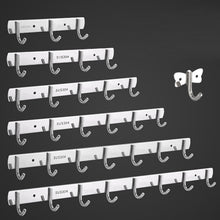 Load image into Gallery viewer, 304 Stainless Steel No Punching Door Rear Coat Hook, 3 Hooks, 4 Hooks, 5 Hooks, 6 Hooks, 7 Hooks, 8 Hooks, 201 Butterfly Hook