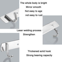 Load image into Gallery viewer, 304 Stainless Steel No Punching Door Rear Coat Hook, 3 Hooks, 4 Hooks, 5 Hooks, 6 Hooks, 7 Hooks, 8 Hooks, 201 Butterfly Hook