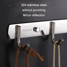 Load image into Gallery viewer, 304 Stainless Steel No Punching Door Rear Coat Hook, 3 Hooks, 4 Hooks, 5 Hooks, 6 Hooks, 7 Hooks, 8 Hooks, 201 Butterfly Hook