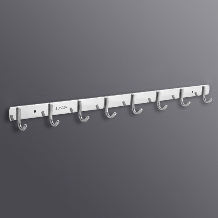 304 Stainless Steel No Punching Door Rear Coat Hook, 3 Hooks, 4 Hooks, 5 Hooks, 6 Hooks, 7 Hooks, 8 Hooks, 201 Butterfly Hook